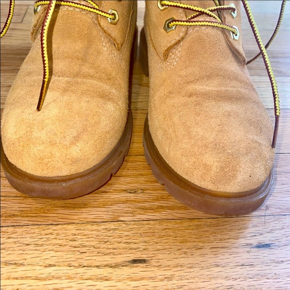 Timberland Jayne 6" Ortholite Waterproof Ankle Suede Beige Boot Sz 6 - Picture 3 of 11